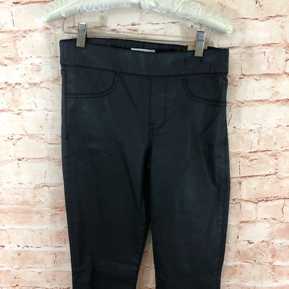 NWT Madewell Skinny Skinny Coated Black pant - Picture 4 of 6